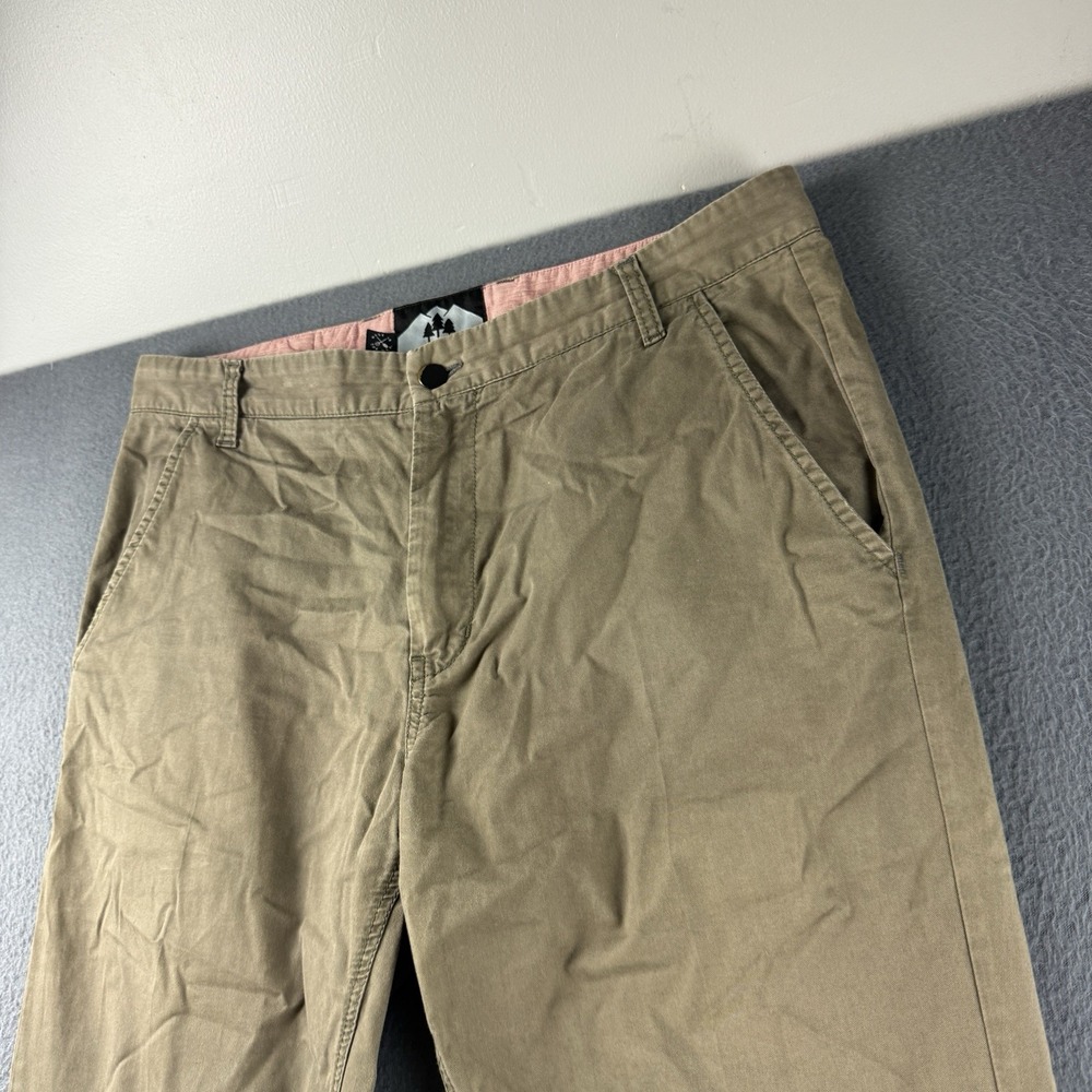 Coalatree Pants Men's 34x32 Brown Hiking Gorpcore Organic Cotton Made In USA